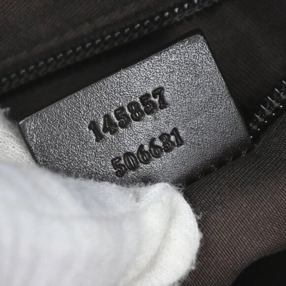 GUCCI Logo GG Pattern Crossbody Shoulder Bag Canvas Leather Brown Italy - Picture 13 of 16